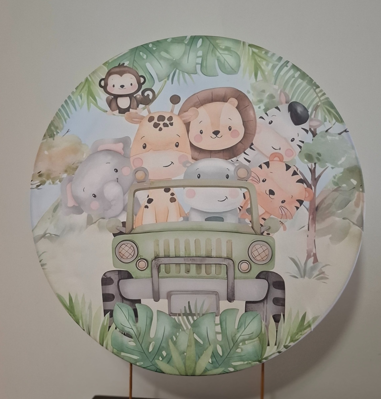 Capa Painel Safari Baby - Mimo Mini Festa na Mesa