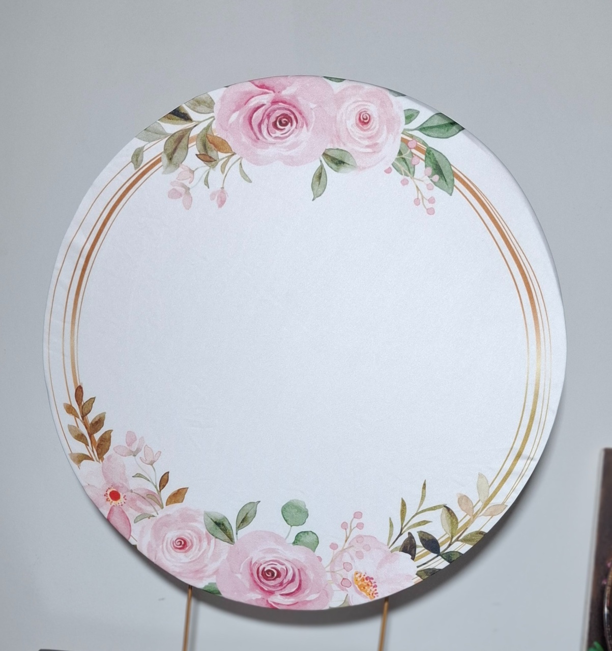 Capa Painel Floral Rosas - Mimo Mini Festa na Mesa