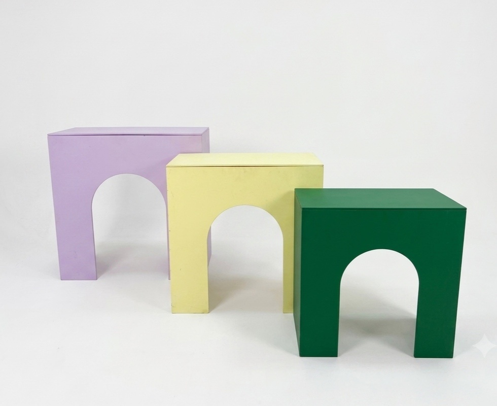 Trio de Mesa U Mdf - Dona Amora Decoração 