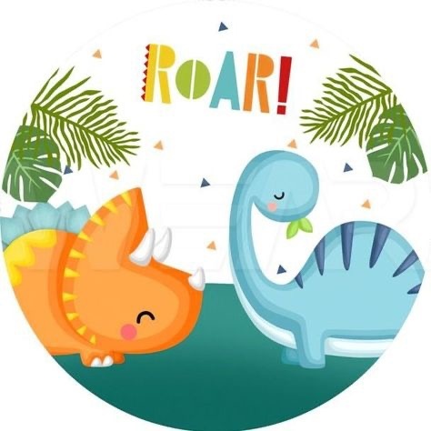 Capa Painel Dino Baby 3 - Dona Amora Decoração 