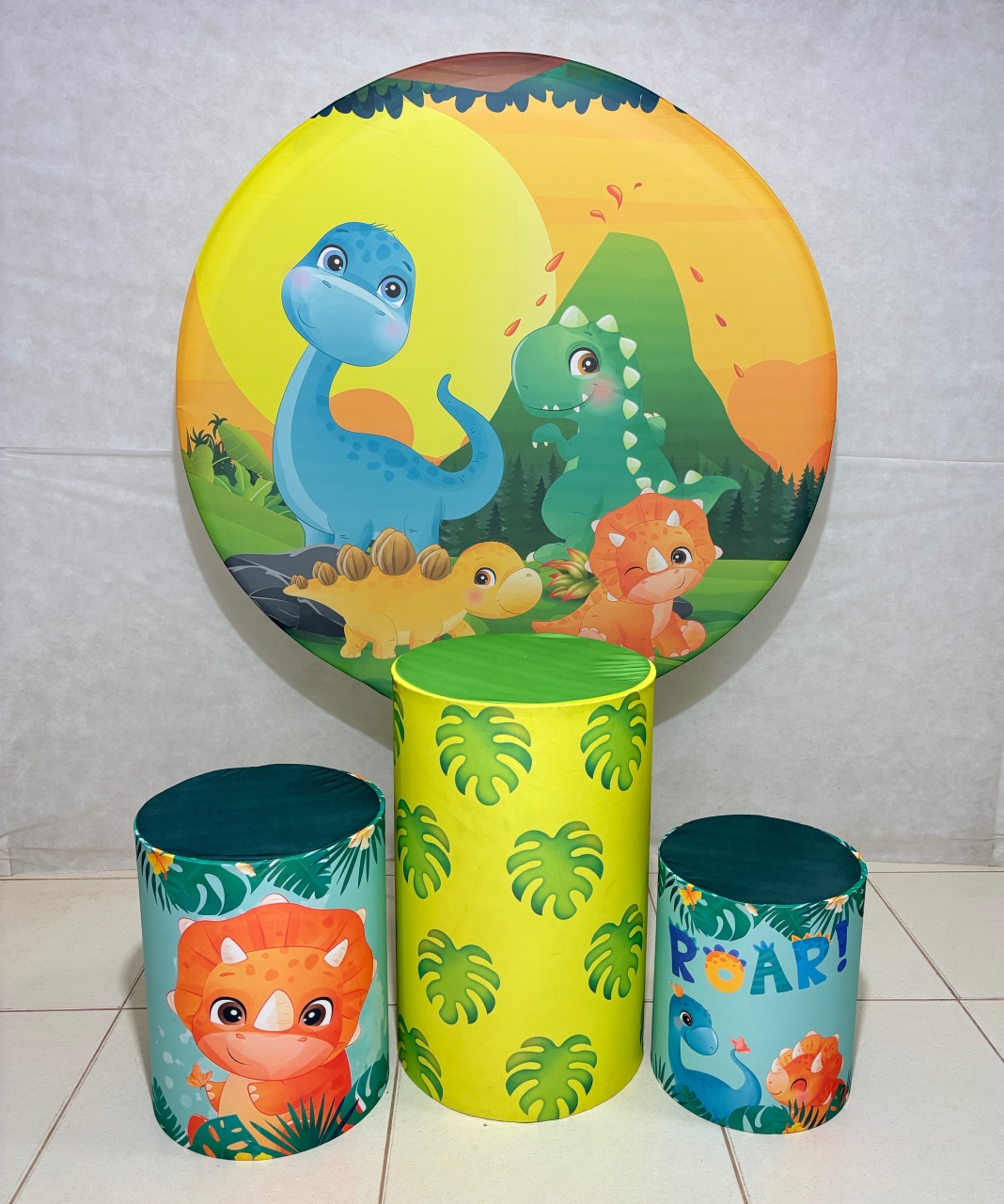 Kit Capas Dino Baby 1 - Dona Amora Decoração 