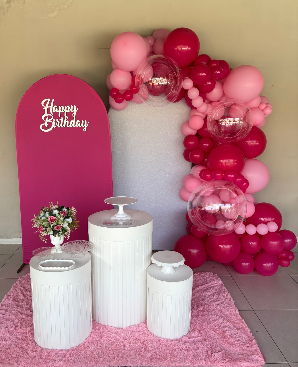 Kit Rosa E Branco  - Dona Amora Decoração 