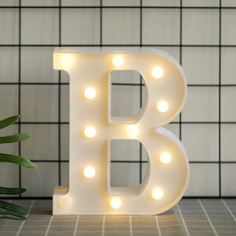 Letra B Led - Dona Amora Decoração 