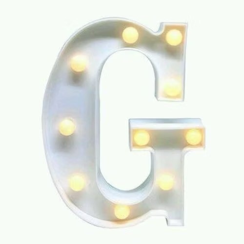 Letra G Led - Dona Amora Decoração 