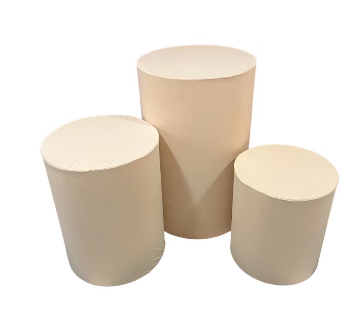 Trio Capas de Cilindro Creme - Dona Amora Decoração 