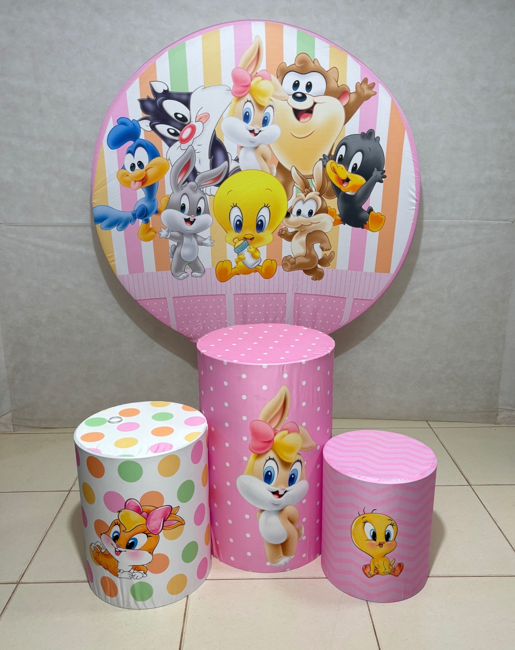 Kit Capas Baby Looney 🩷1 - Dona Amora Decoração 