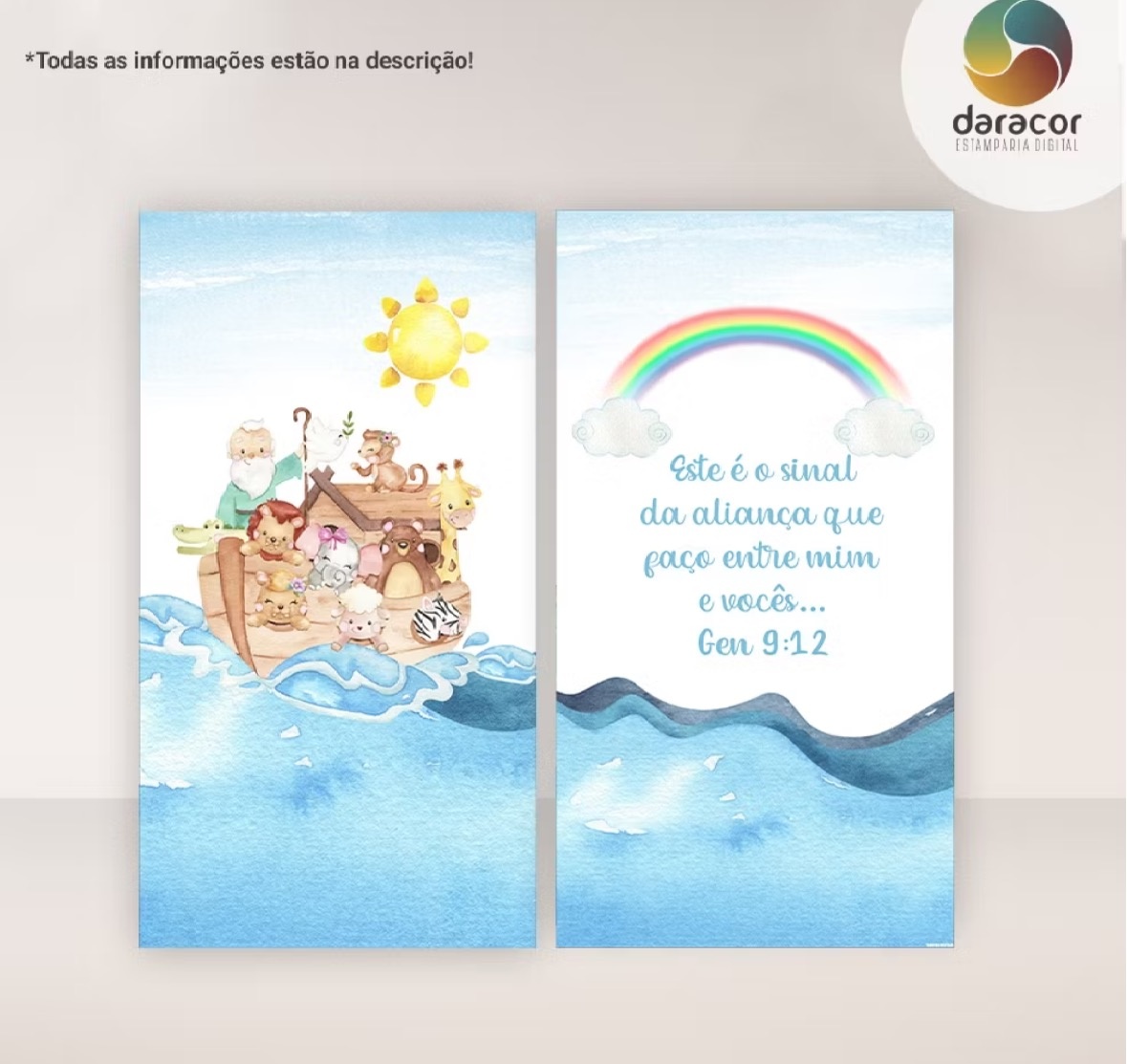 Kit Capas Arca de Noé 1 - Dona Amora Decoração 