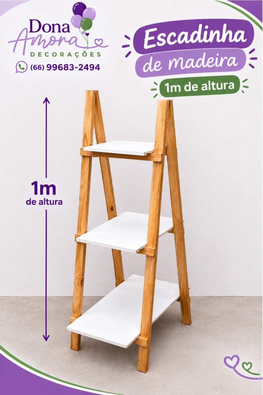 Escadinha 3 - Dona Amora Decoração 