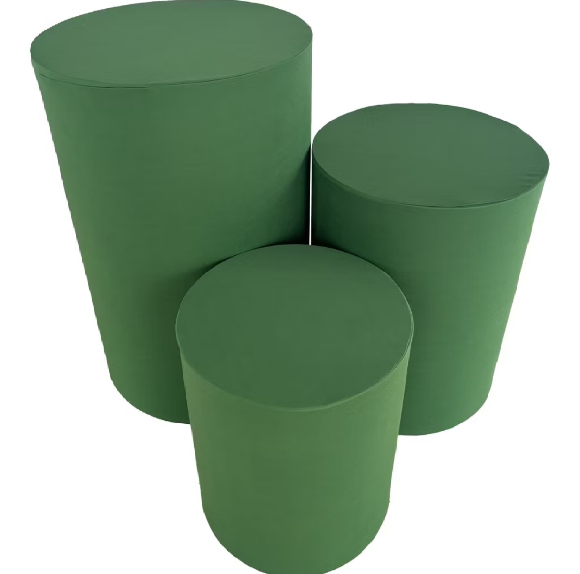 Trio Capa Cilindro Verde Oliva  - Dona Amora Decoração 