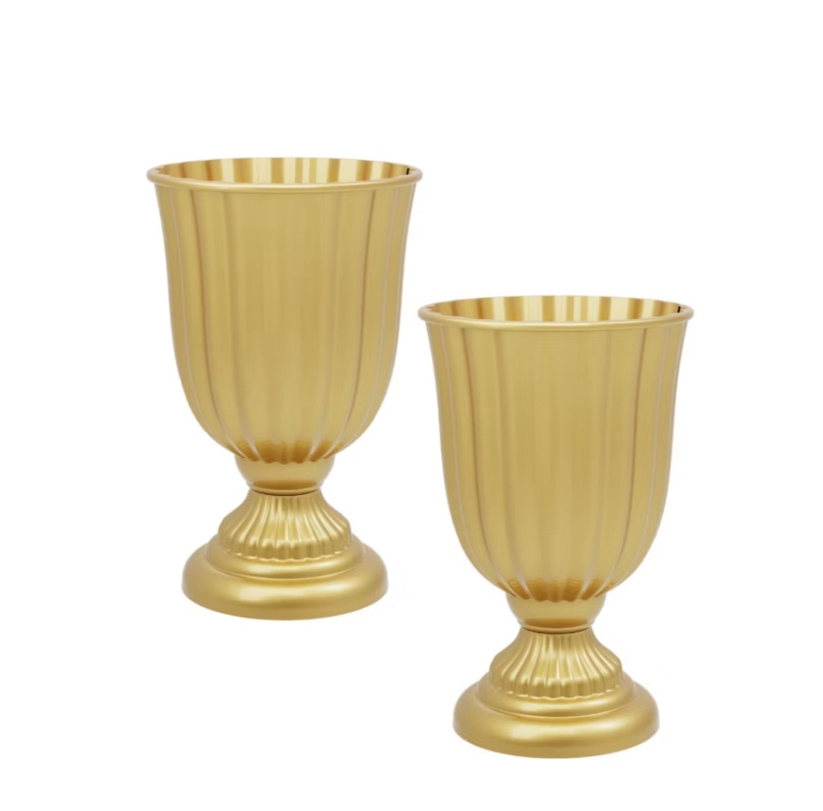 Vaso Floral Dourado - Dona Amora Decoração 