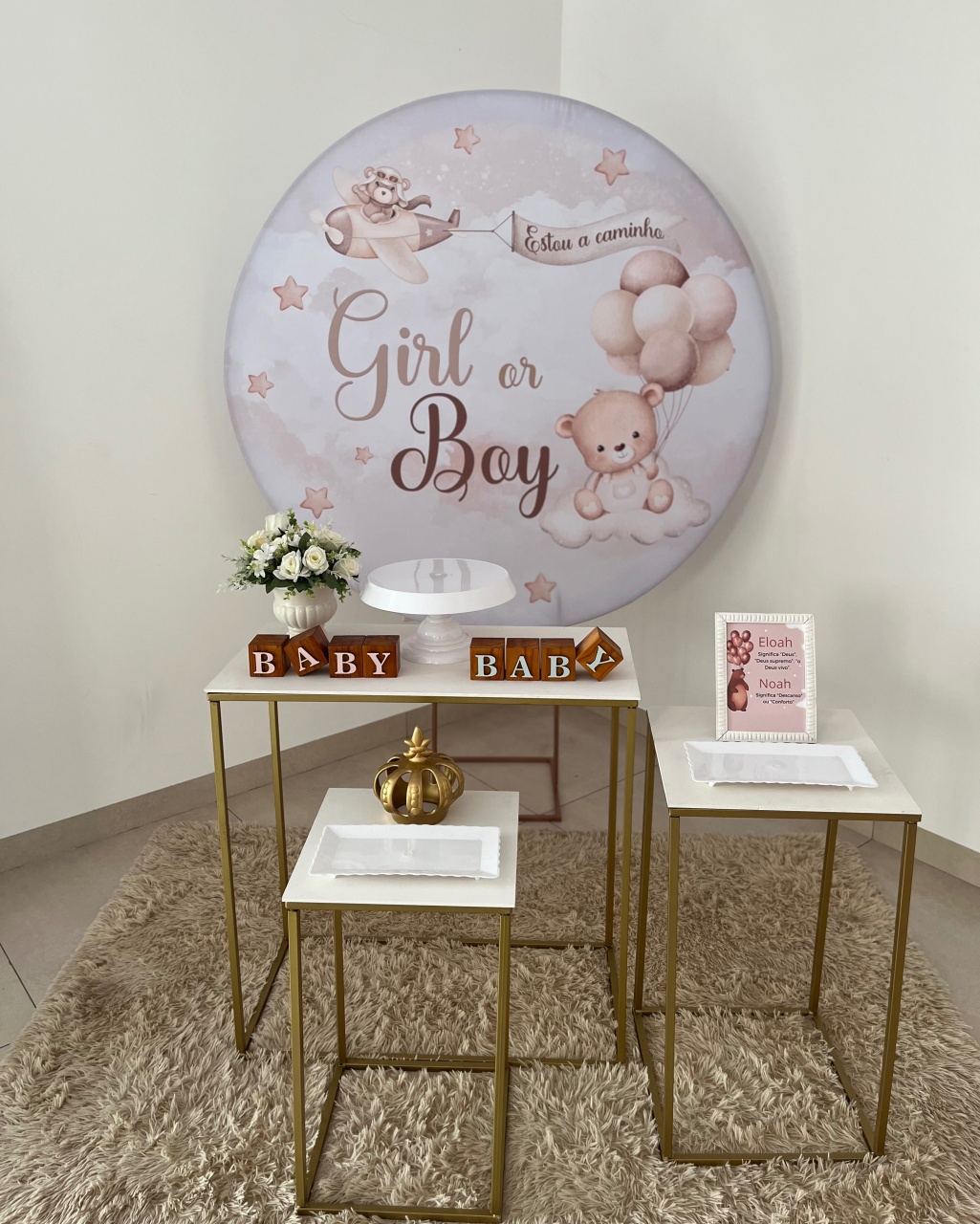 Chá Revelação 3 - Dona Amora Decoração 