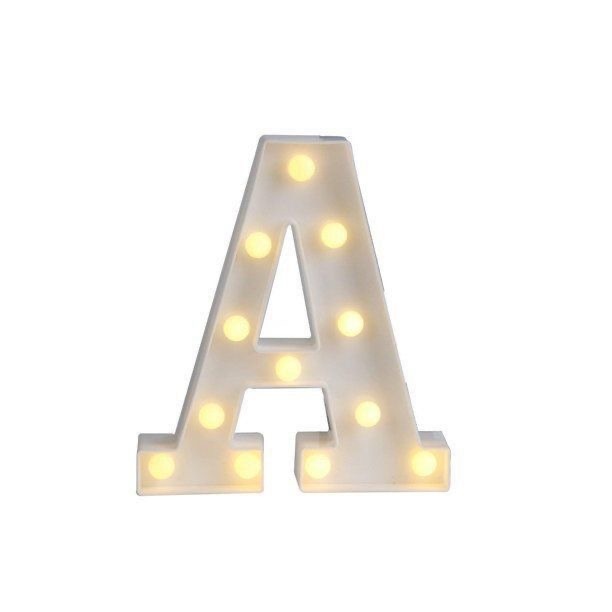 Letra A Led - Dona Amora Decoração 
