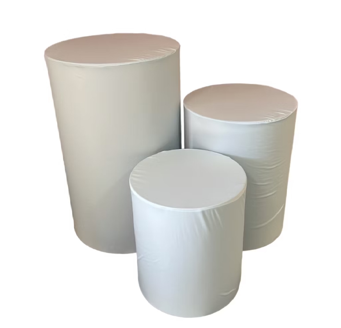 Trio Capa Cilindro Branco - Dona Amora Decoração 