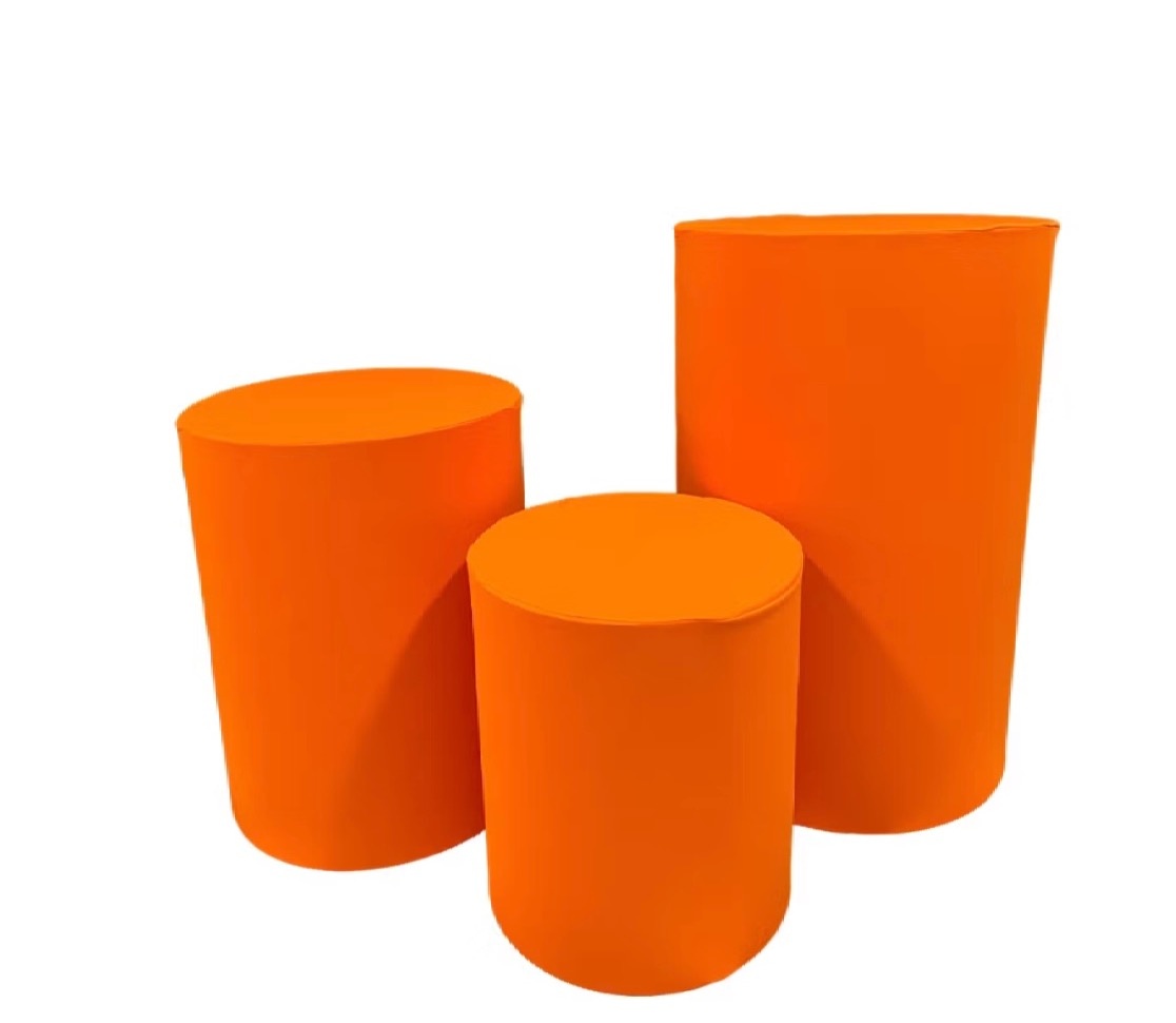 Trio Capa Cilindro Laranja  - Dona Amora Decoração 