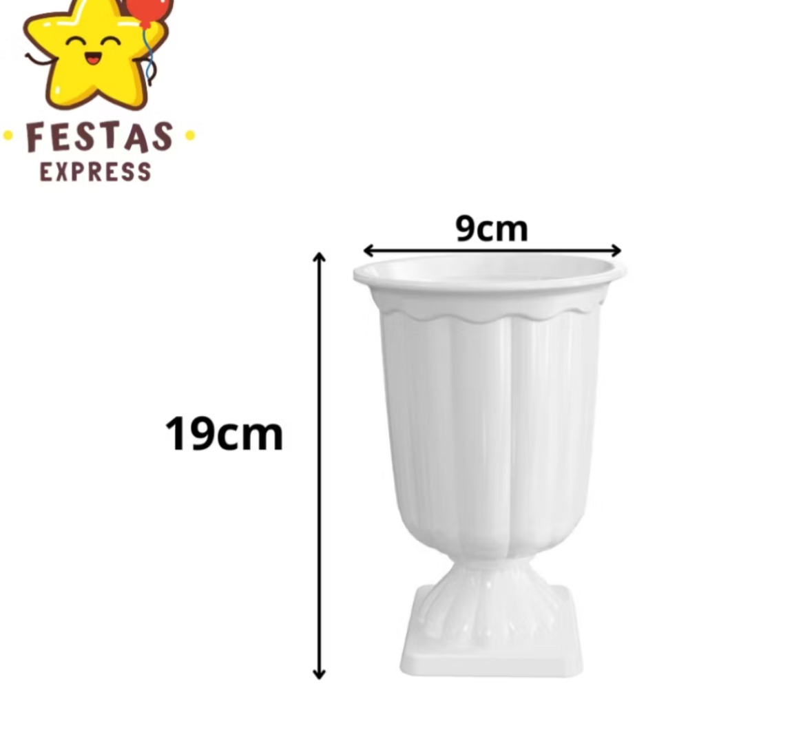 Vaso Floral Branco - Dona Amora Decoração 