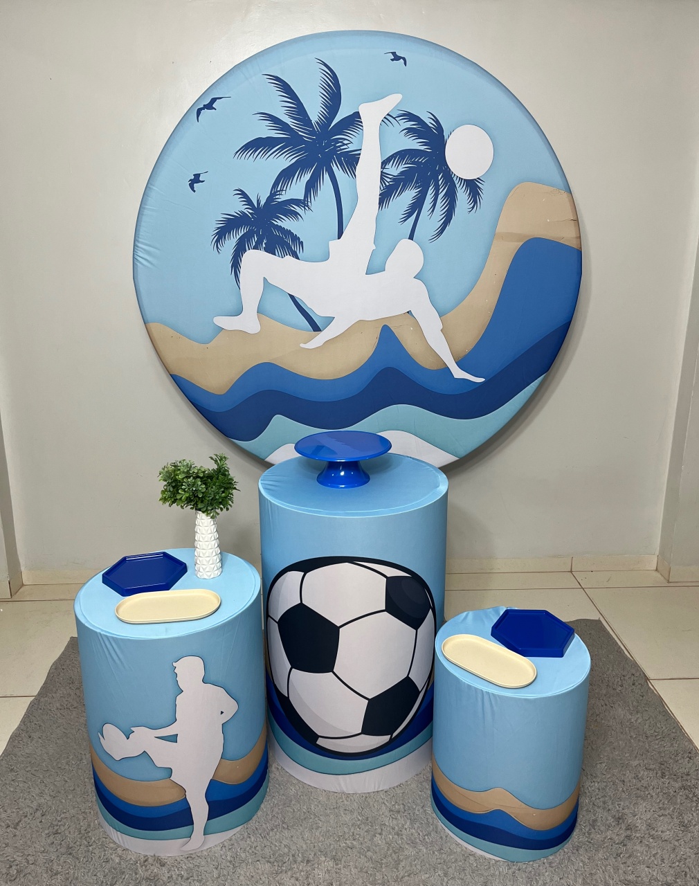 Tema Futebol/Voley de Areia  - Dona Amora Decoração 