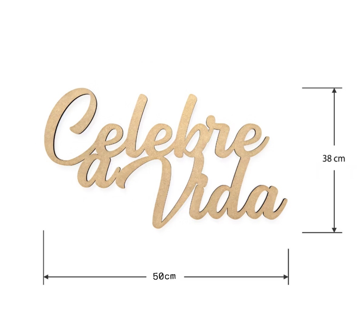 Placa Celebre A Vida Mdf - Dona Amora Decoração 