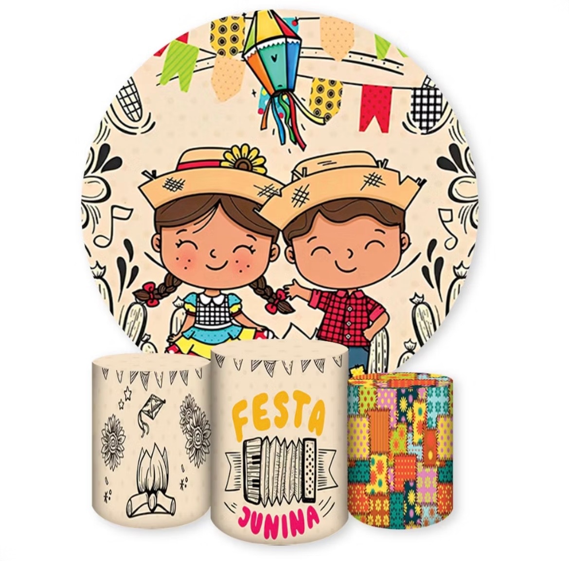 Kit Capas Festa Junina 2 - Dona Amora Decoração 