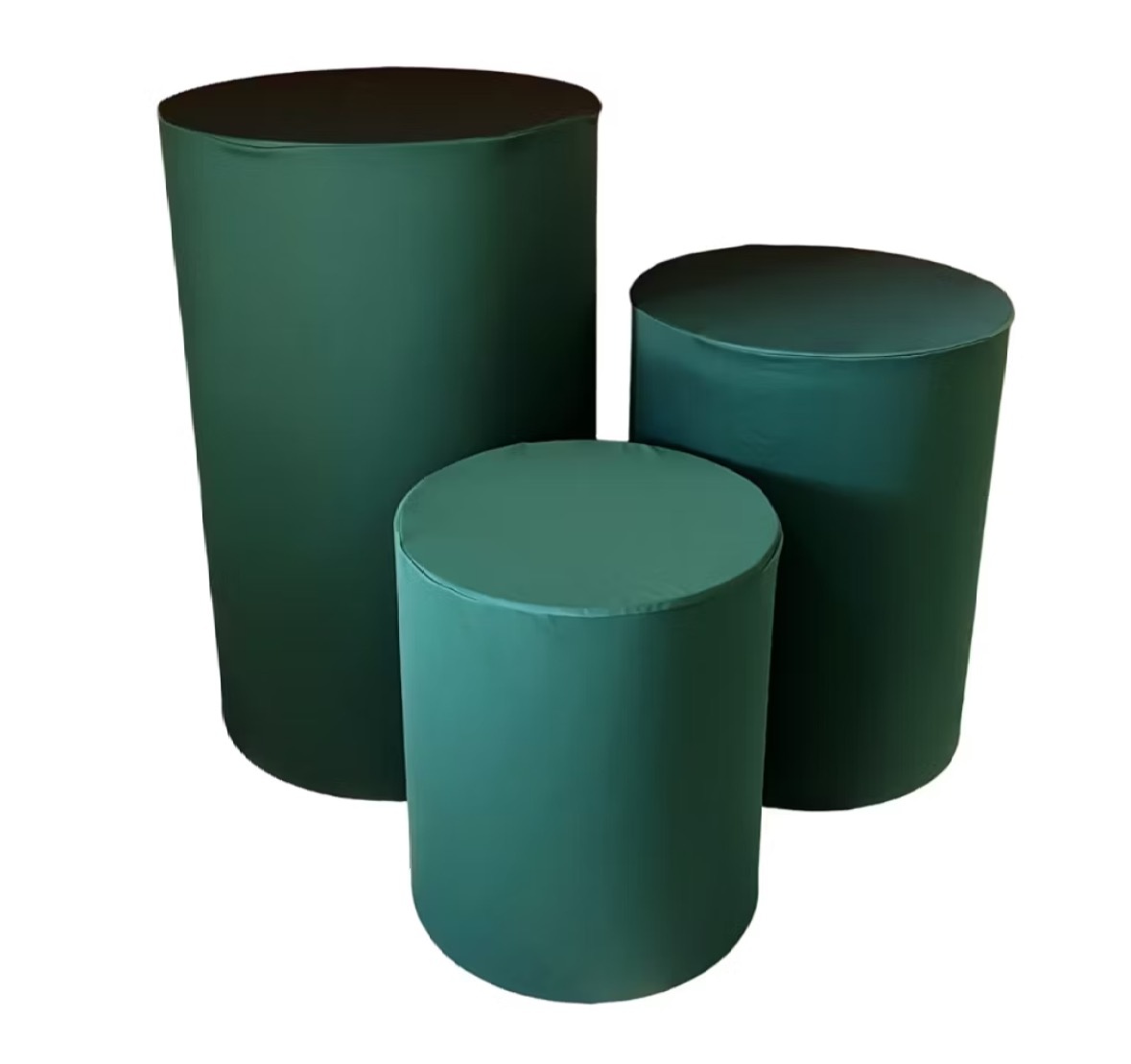 Trio Capa Cilindro Verde Escuro - Dona Amora Decoração 