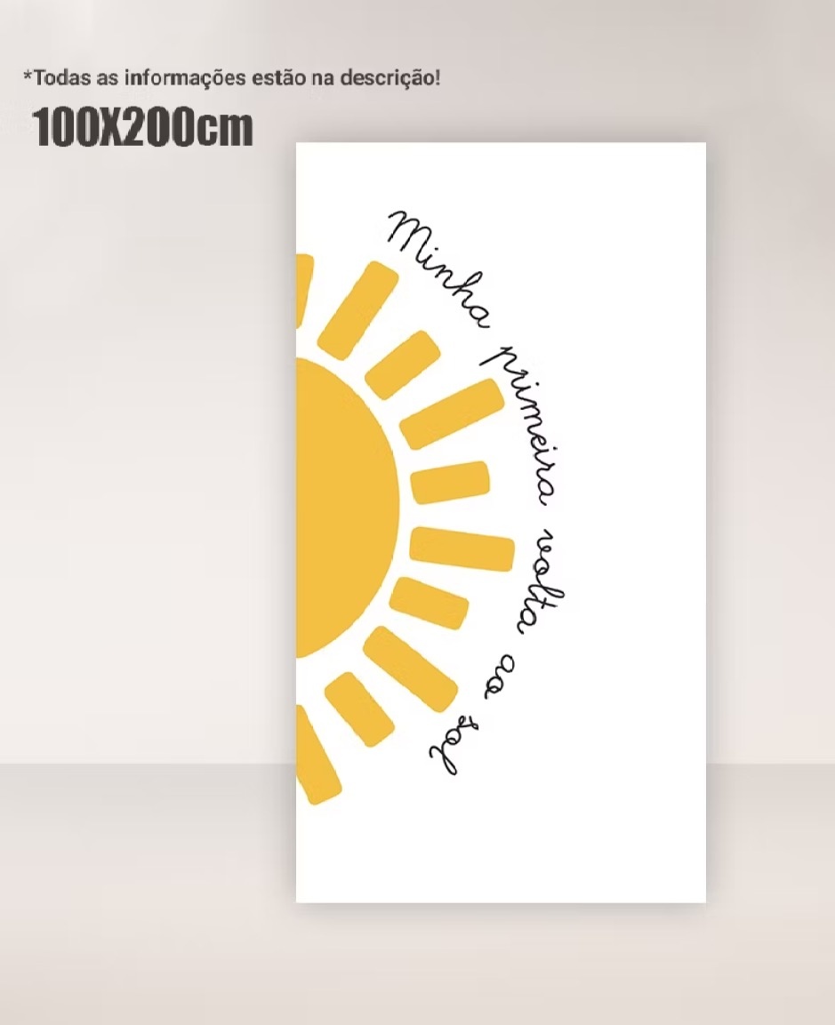 Capa Painel 1 Volta Ao Sol - Dona Amora Decoração 