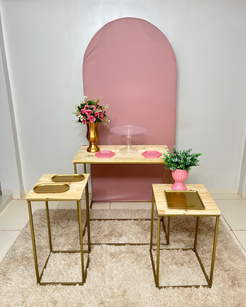 Kit Rose E Dourado  - Dona Amora Decoração 