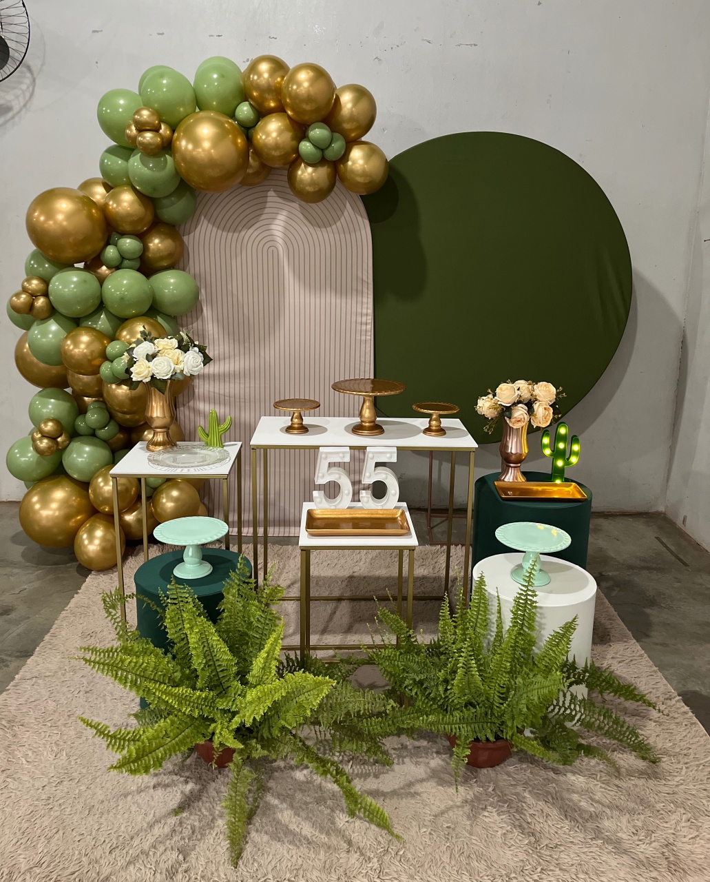 Tema Verde E Dourado  - Dona Amora Decoração 