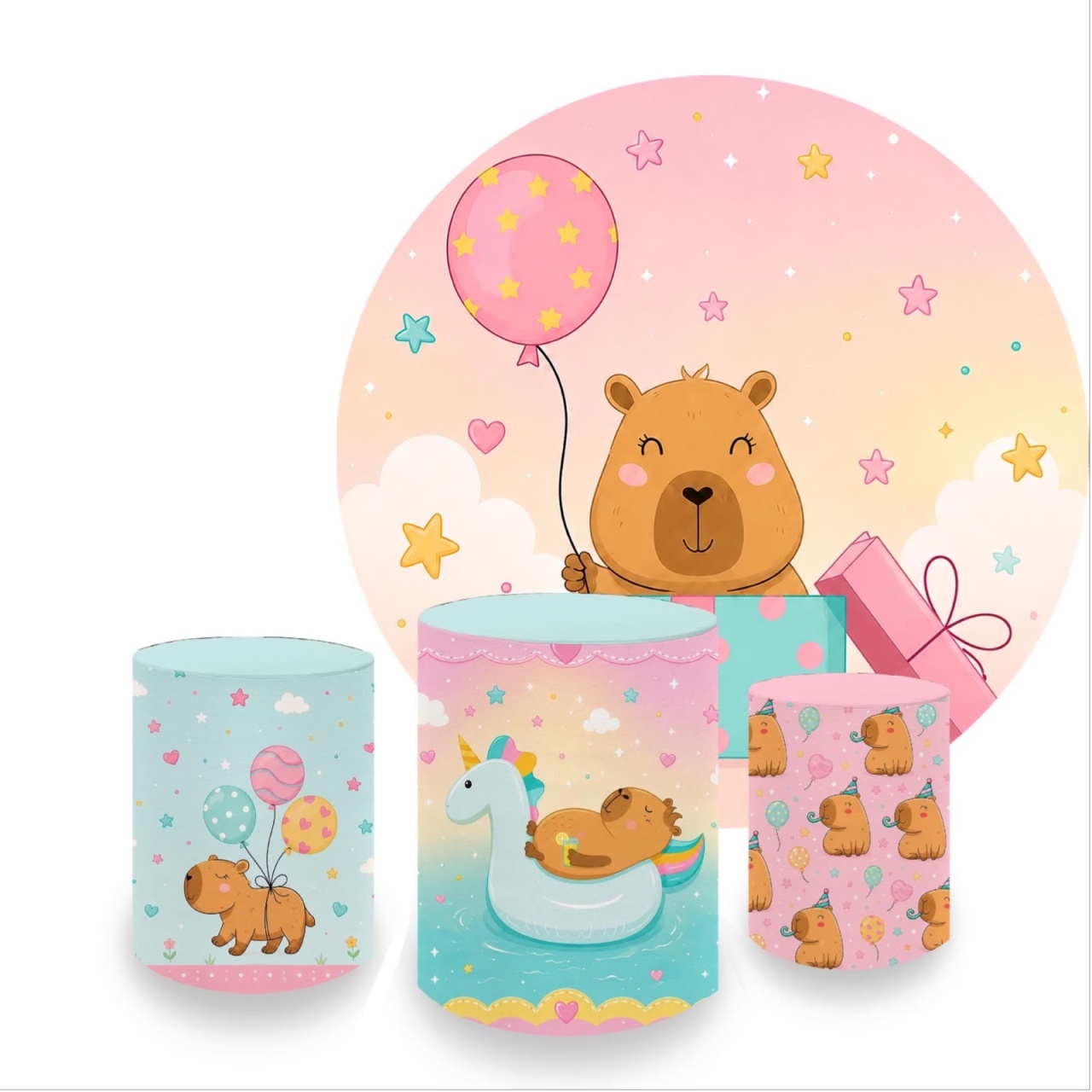 Kit Capas Capivara - Dona Amora Decoração 