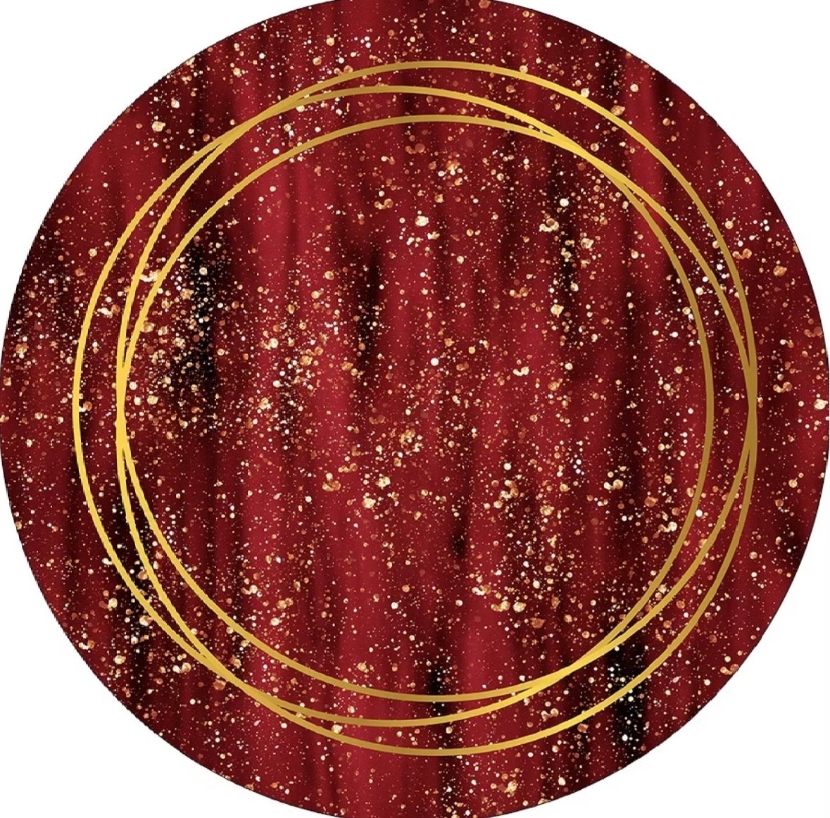 Capa Vermelha Com Dourado - Dona Amora Decoração 