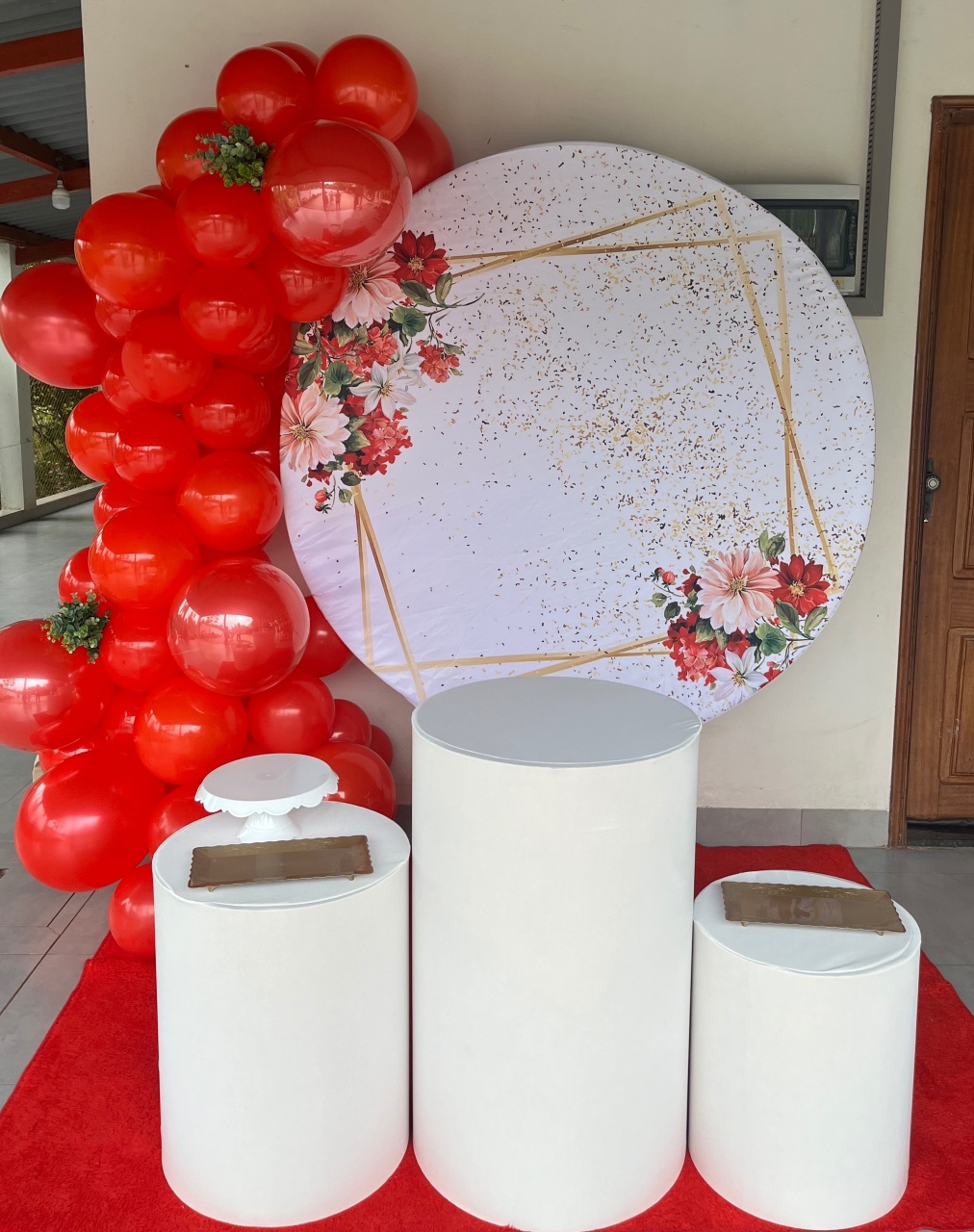 Kit Branco E Vermelho  - Dona Amora Decoração 