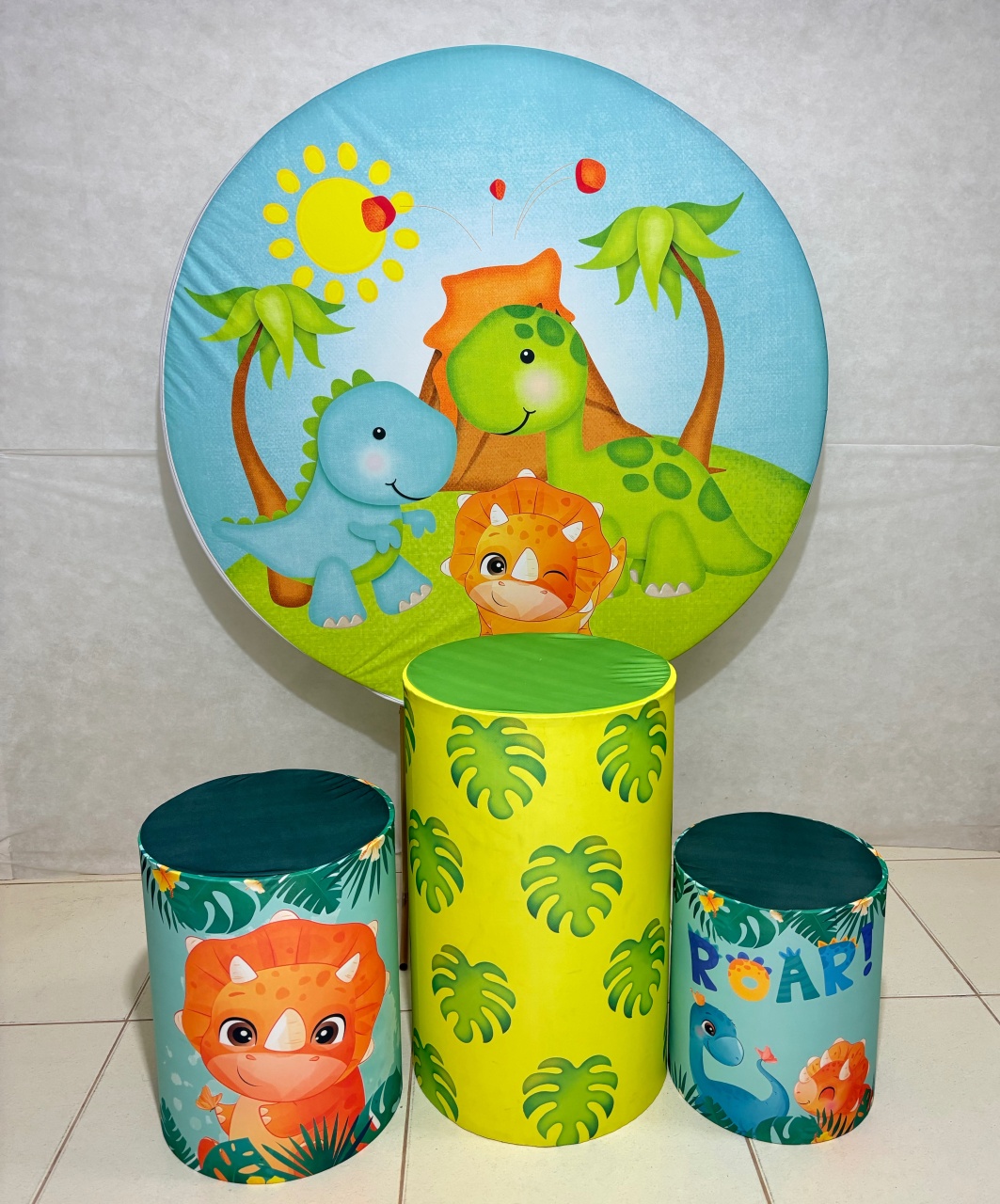 Kit Capas Dino Baby 3 - Dona Amora Decoração 