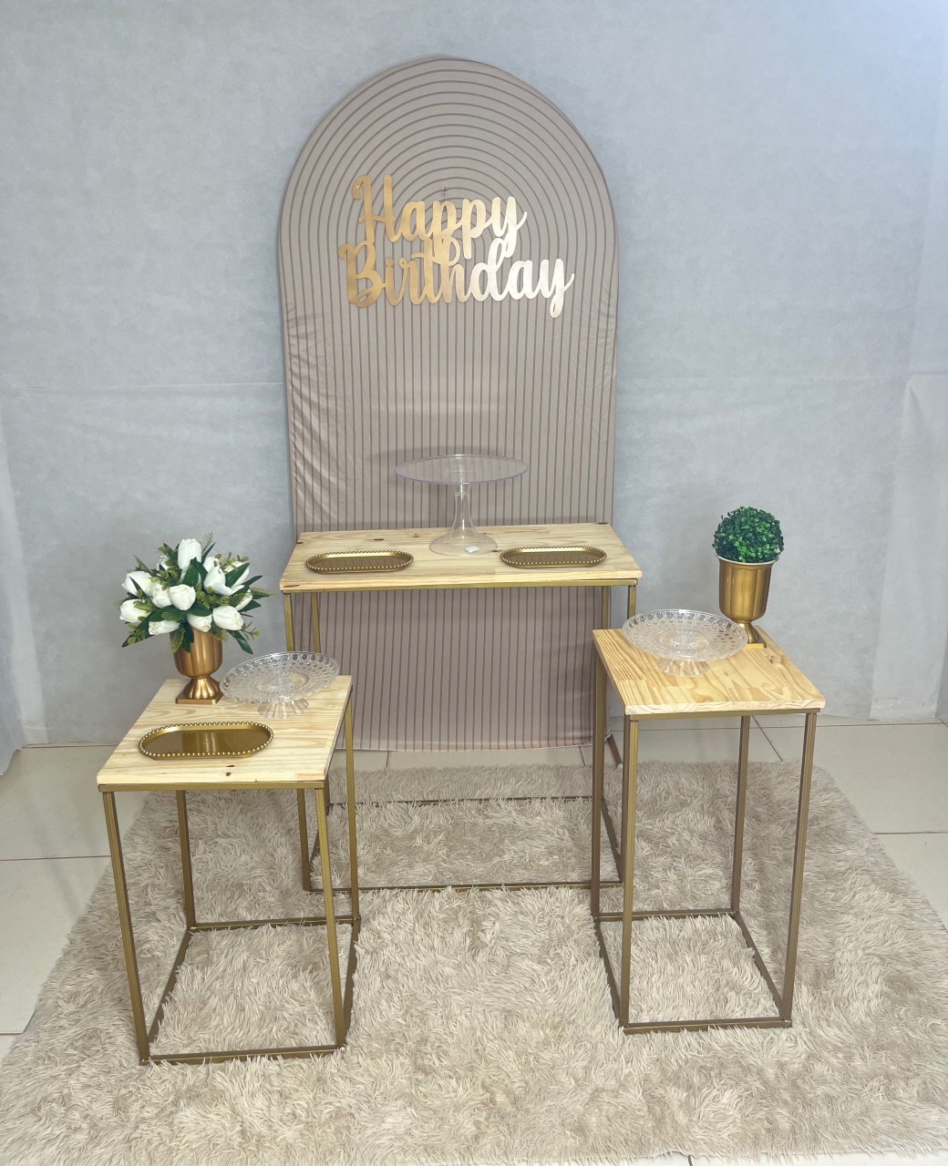 Kit Bege Happy  - Dona Amora Decoração 