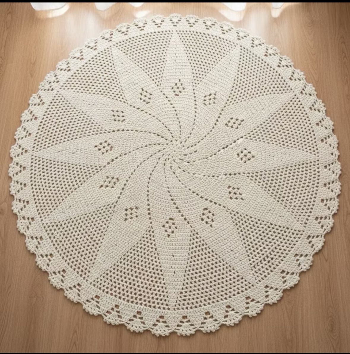 Tapete Crochê 1.60Cm - Dona Amora Decoração 