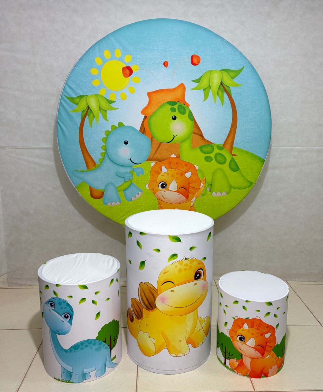 Kit Capas Dino Baby 4 - Dona Amora Decoração 
