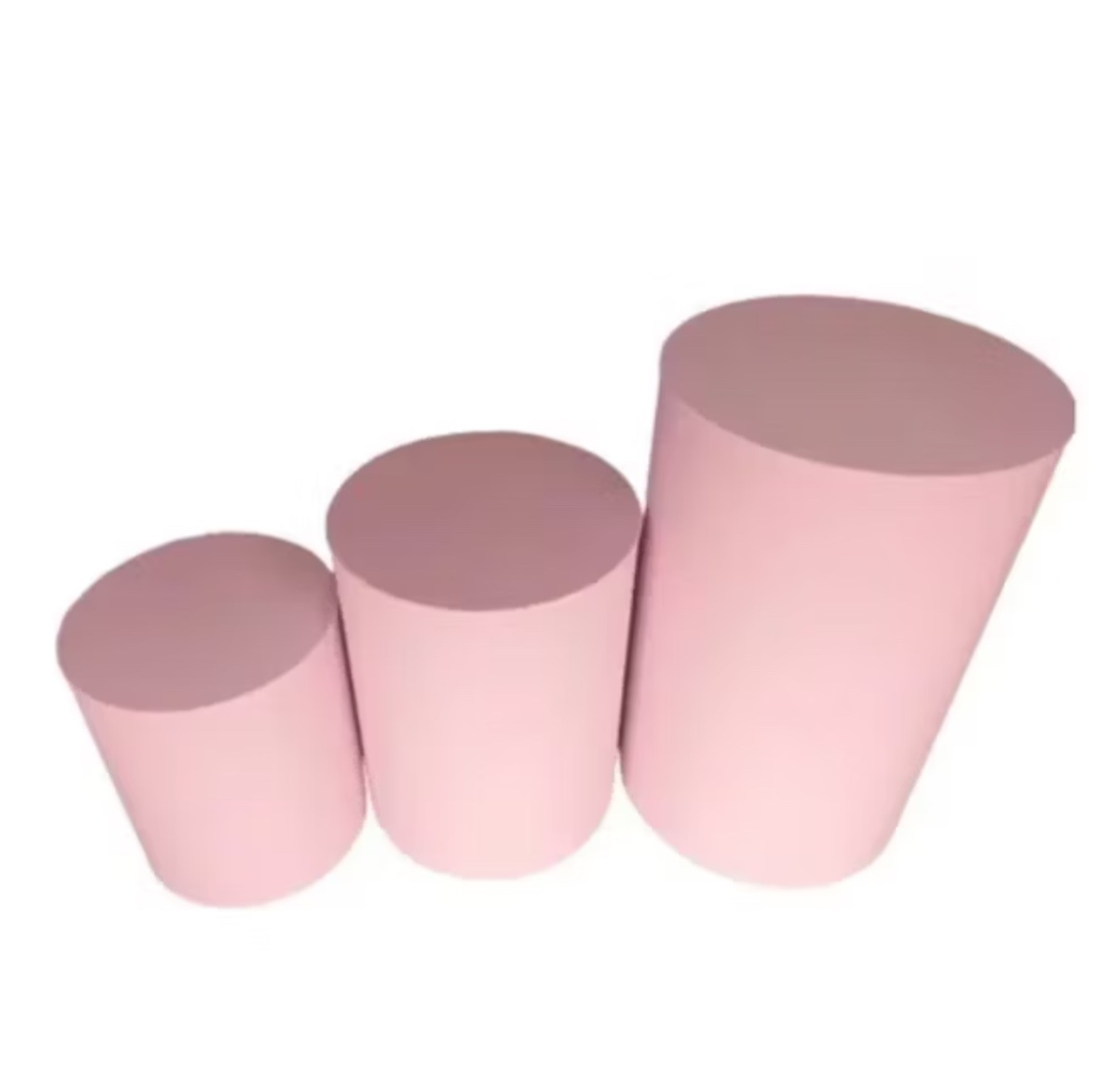 Capas Cilindro Rosa Bebê  - Dona Amora Decoração 