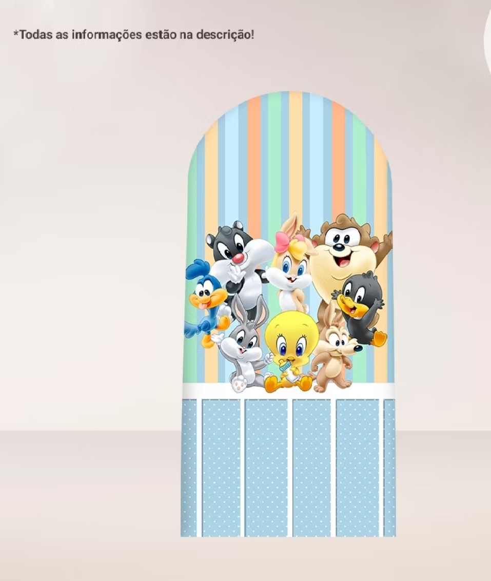 Painel Baby Looney Tunes  - Dona Amora Decoração 
