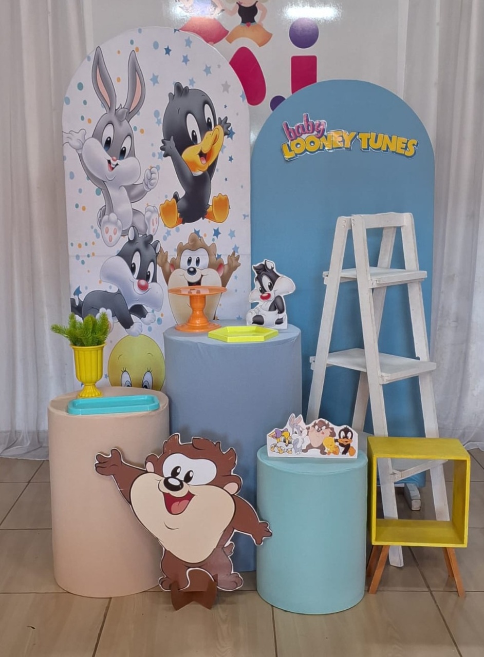 Baby Looney Tunes Kit Prata 🥈 - MILENAPEGUEMONTE