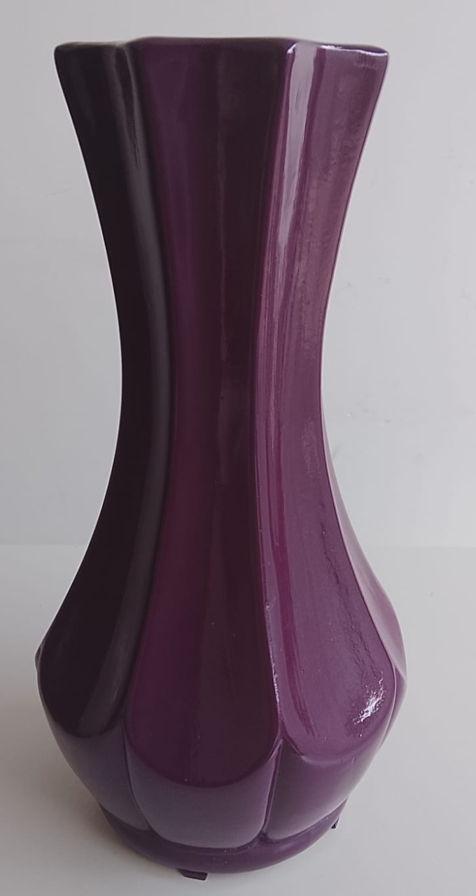 Vaso Em Porcelana - Roxo - NaianeRochafestas