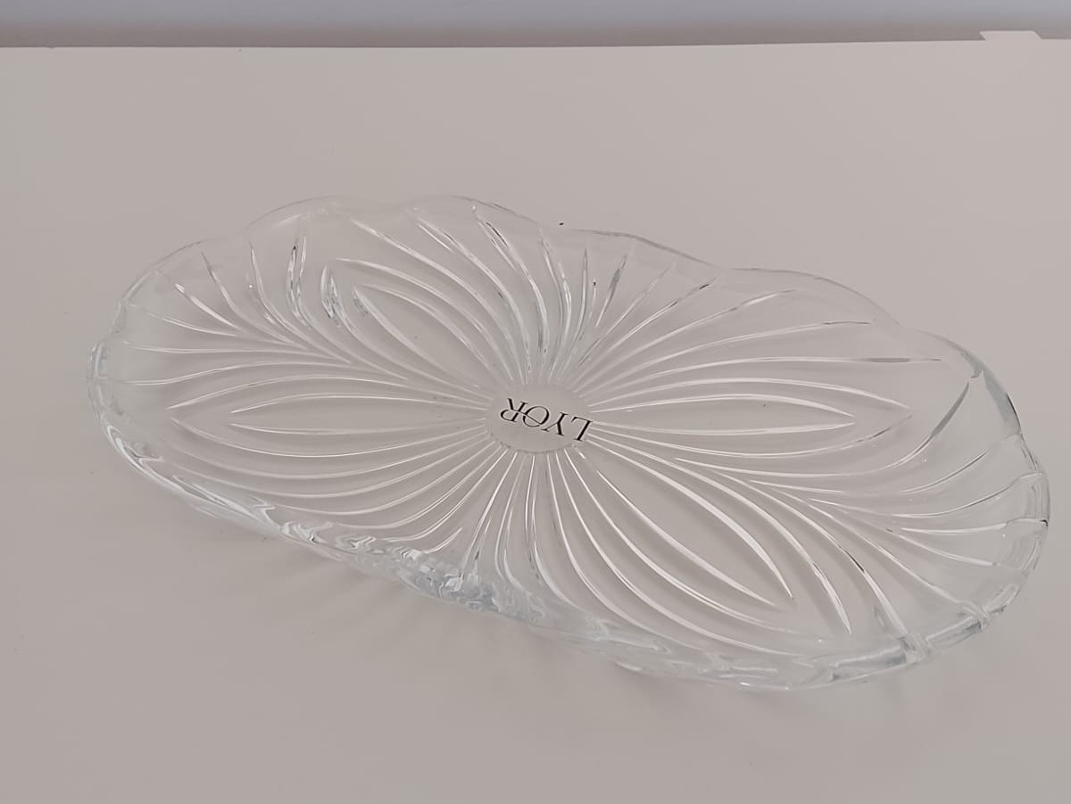 Bandeja Em Cristal - Transparente - NaianeRochafestas