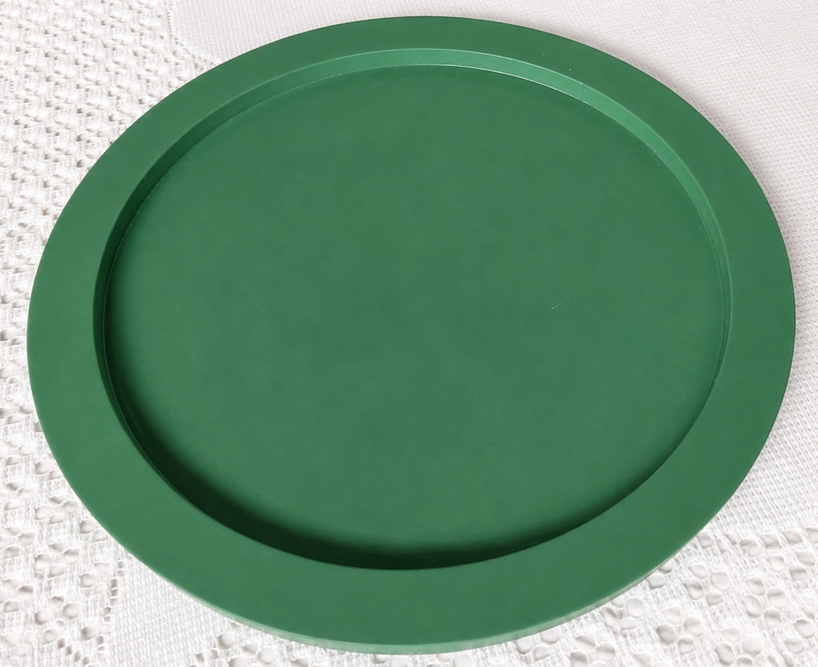 Bandeja Redonda Em Mdf - Verde - NaianeRochafestas