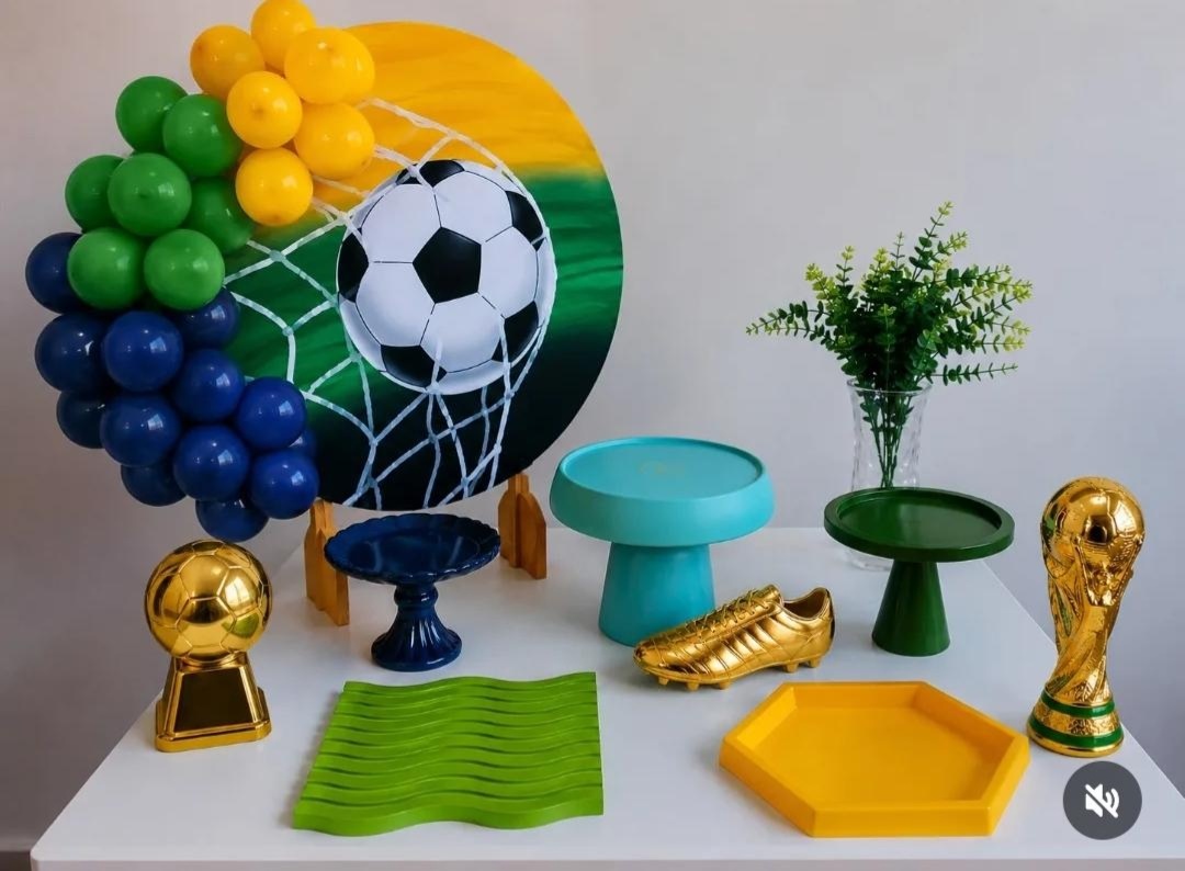 Festa Na Mesa - Futebol Brasil - NaianeRochafestas