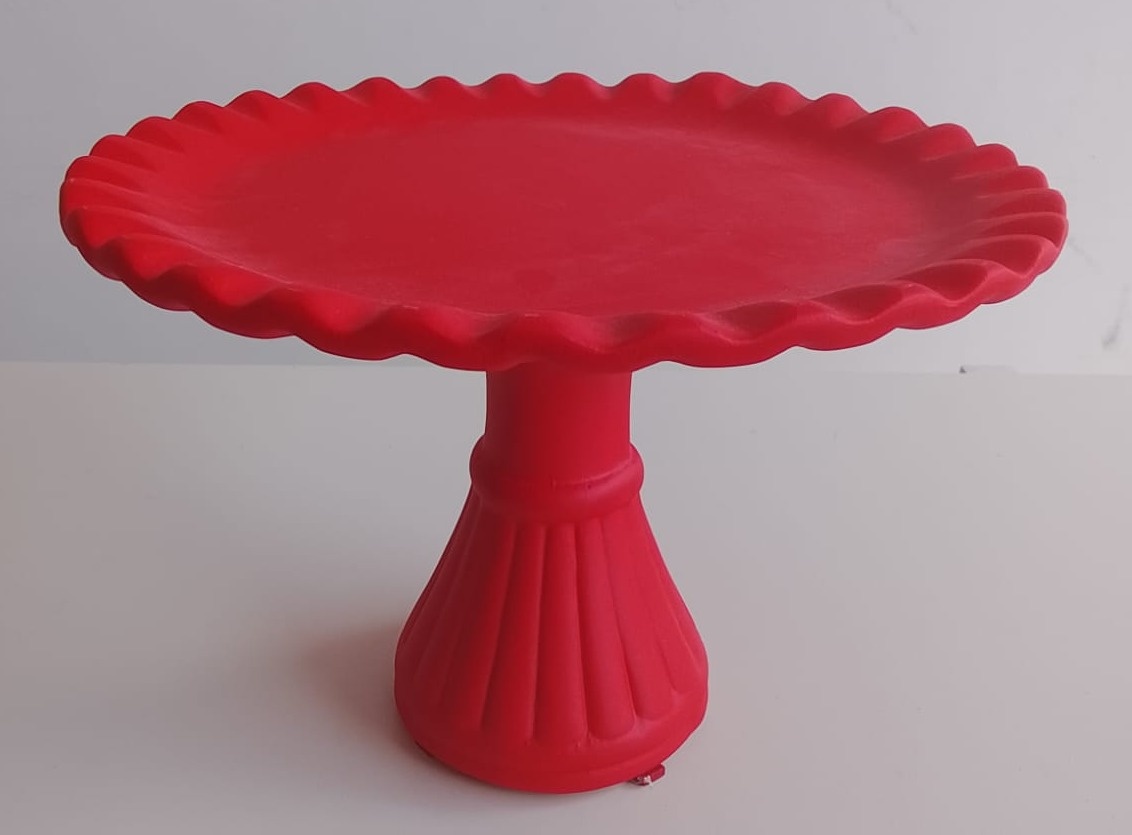 Boleira de Cerâmica - Vermelho - NaianeRochafestas