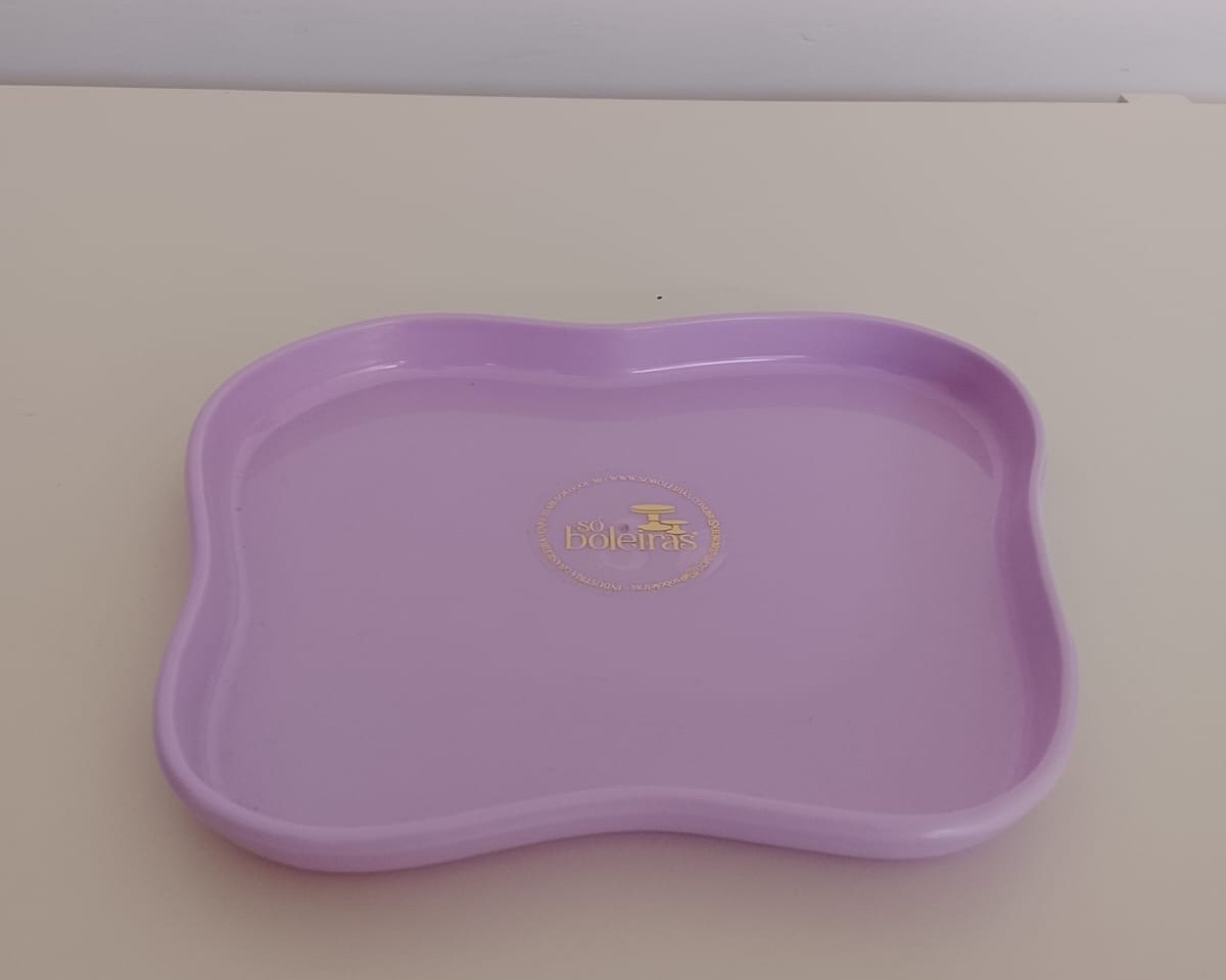 Bandeja Orgânica Em Abs - Lilás - NaianeRochafestas