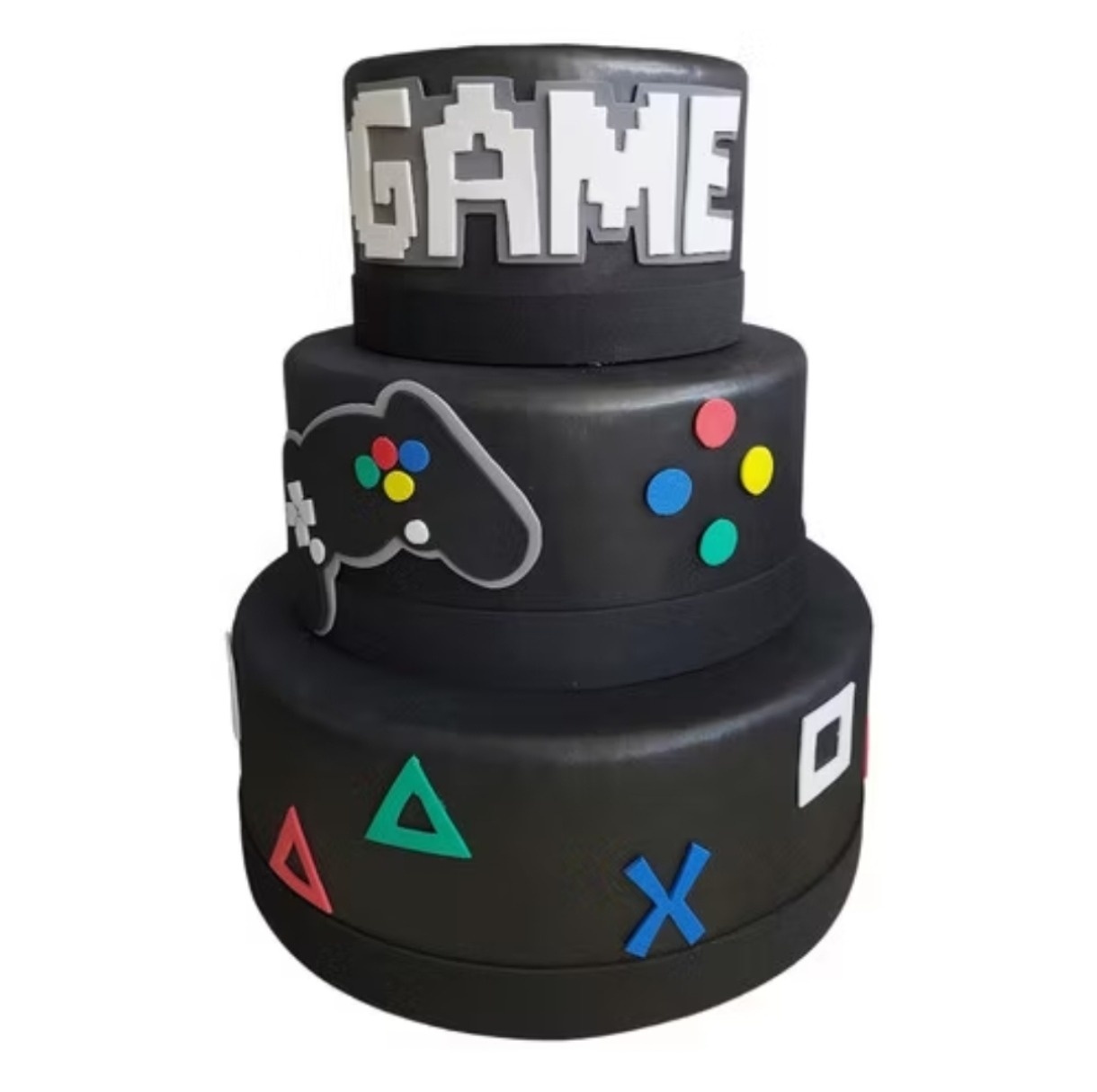 Bolo Fake Video Game - Bru Pegue e Monte