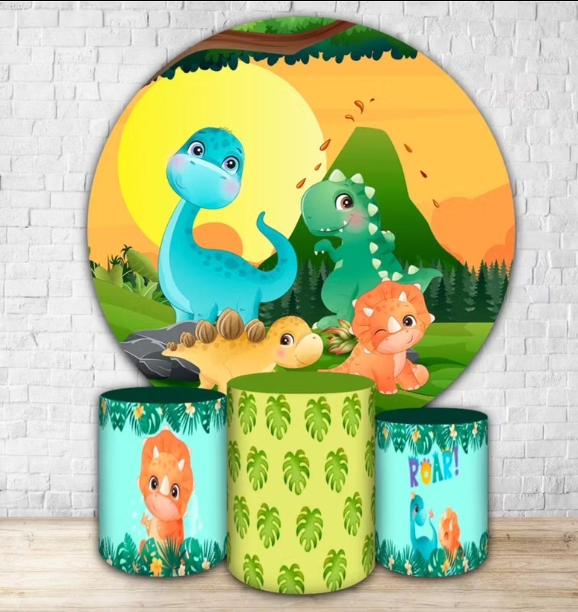 Conjunto Capa Dino Baby - Bru Pegue e Monte