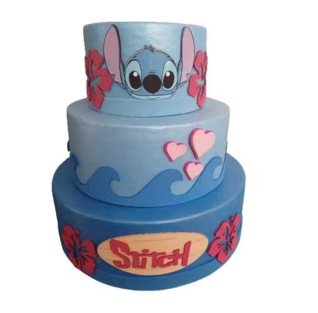 Bolo Fake Stitch - Bru Pegue e Monte