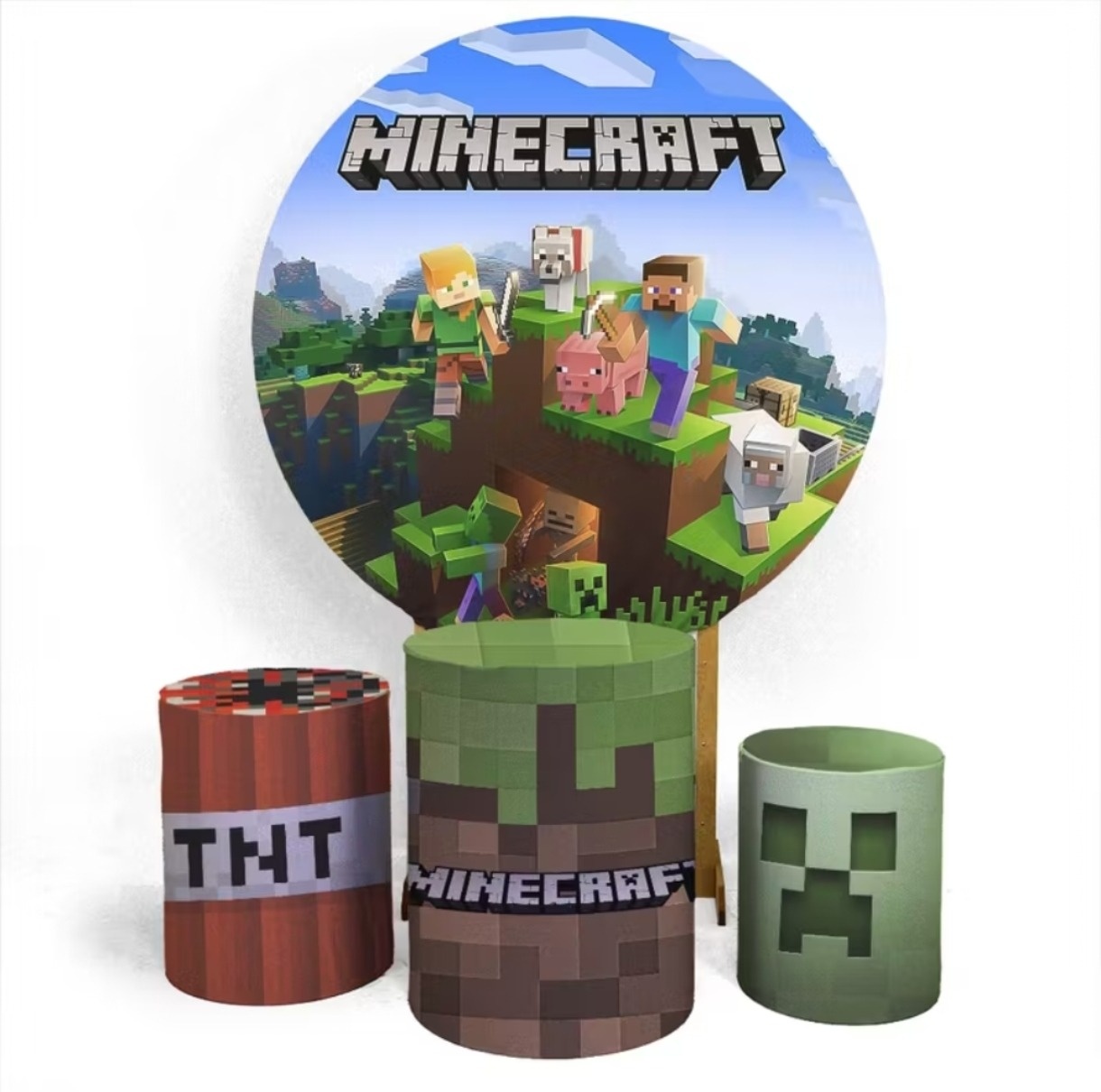 Conjunto Capa Minecraft - Bru Pegue e Monte