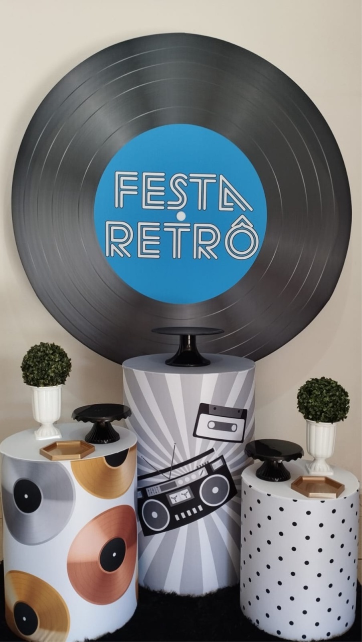 Kit Festa Retrô - Bru Pegue e Monte