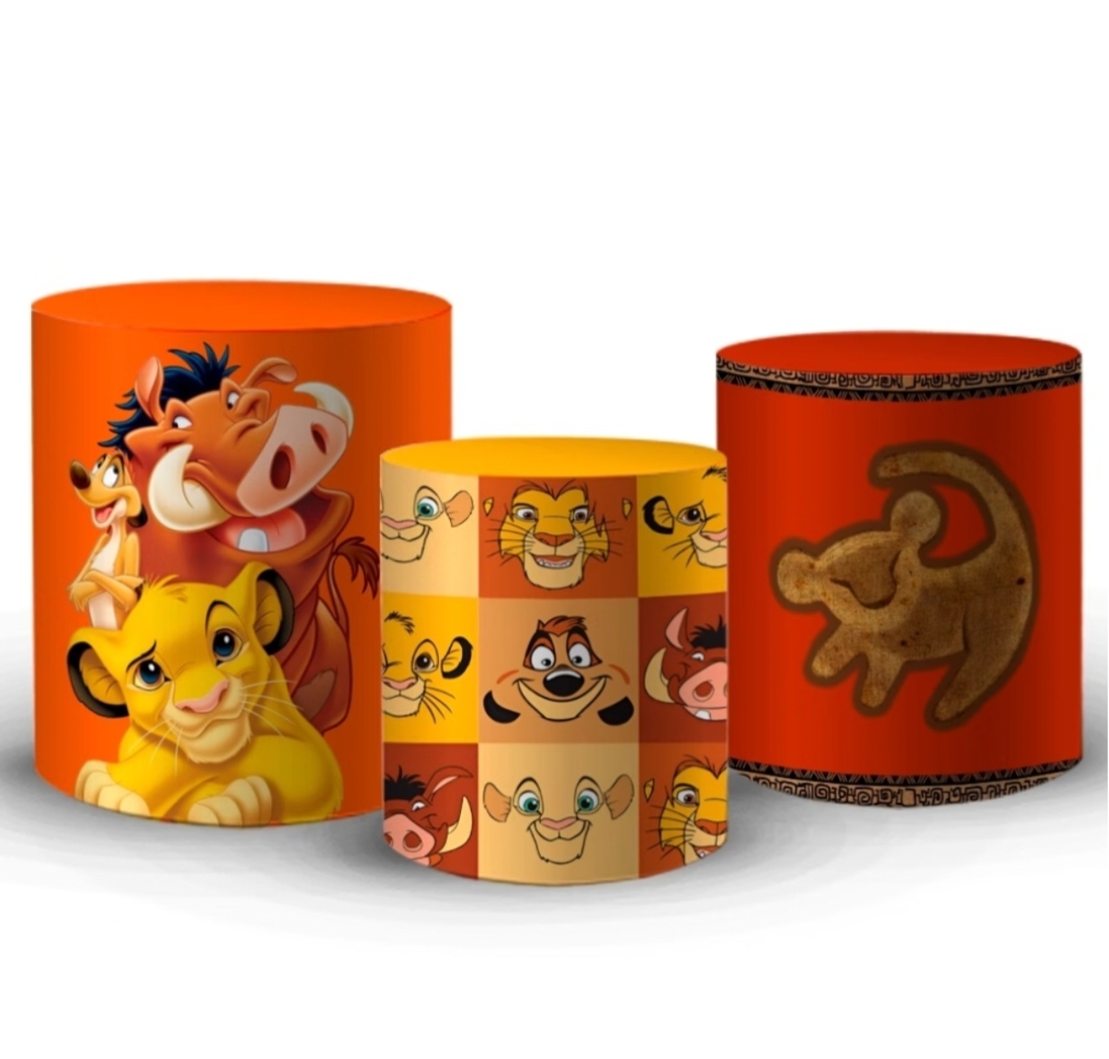 Capa Trio Cilindro Rei Leão - Bru Pegue e Monte