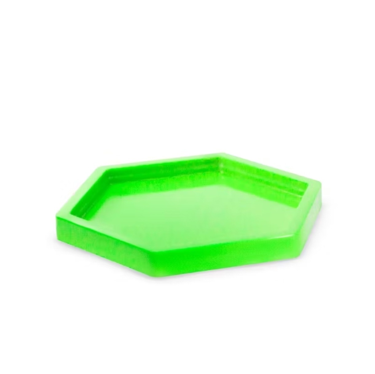 Bandeja Sextavada Verde Neon - Bru Pegue e Monte
