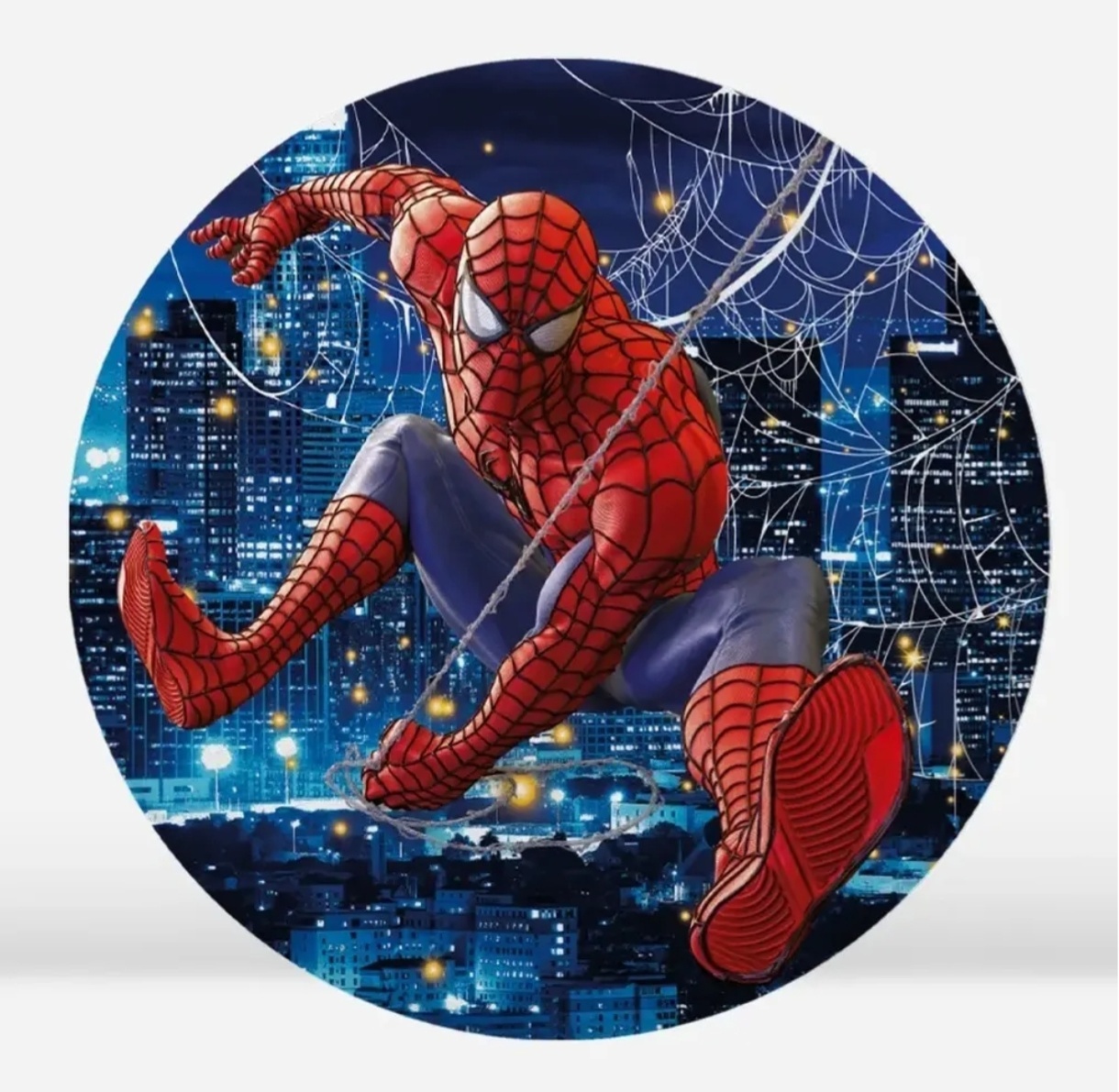Capa Painel Redondo Homem Aranha - Bru Pegue e Monte